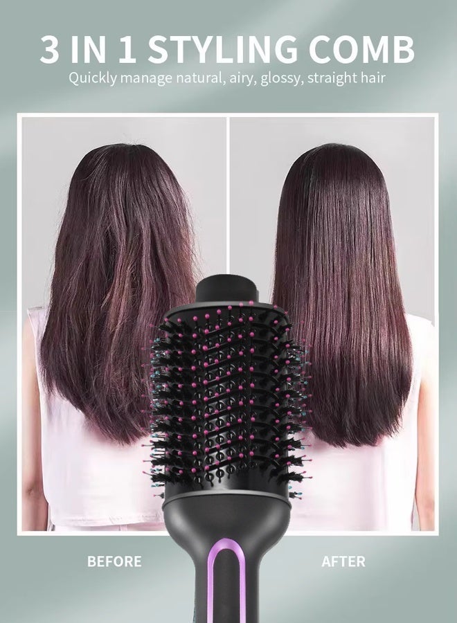 آر إيه أف خطوة واحدة فرشاة مجفف الشعر ضربة فرشاة الجافة ، 3 في 1 مجفف شعر ومكثف الهواء الساخن الطراز لتجفيف استقامة الشباك والتكثيف-العناية بالأيونات السالبة فرشاة الهواء الساخن لشعر نطاط ناعم ، 1200 واط ر. 602 - Image 3